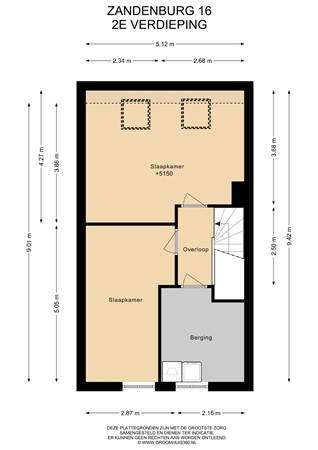 Floorplan - Zandenburg 16, 2342 BV Oegstgeest